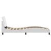 vidaXL Bed Frame without Mattress "Zadar" White 90x190 cm Single Faux Leather