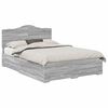 vidaXL Bed Frame with Drawer Grey Sonoma 160 x 200 cm Engineered Wood