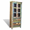 Reclaimed Wood Bookshelf Bookcase 5 Drawers & 2 Doors