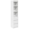 vidaXL Highboard White 37.5x35x180 cm Engineered Wood