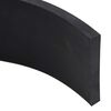 vidaXL Rubber Edge for Snow Plow Black 150x8x1 cm
