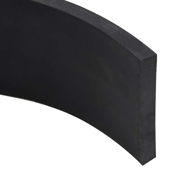 vidaXL Rubber Edge for Snow Plow Black 150x8x1 cm