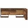 vidaXL Storage Headboard with Shelf Old Wood 90 cm Engineered Wood
