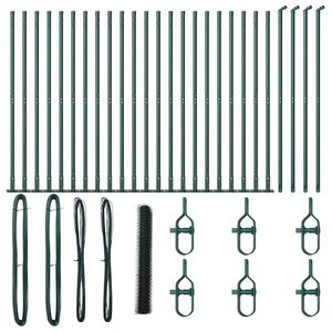 vidaXL Welded Wire Fence with Concrete Base 50 x 1.2 m (W x H)