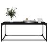 vidaXL Coffee Table Black 102x50x40 cm Engineered Wood and Iron