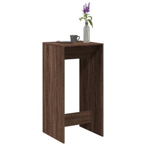 vidaXL Bar Table Brown Oak 51x50x103,5 cm Engineered Wood