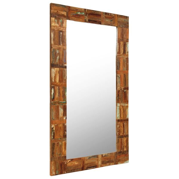 vidaXL Wall Mirror Solid Reclaimed Wood 60x120 cm