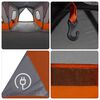vidaXL Tent with Roof with Storage Grey and Orange 680 x 510 x 210 cm