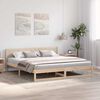 vidaXL Bed Frame with Headboard Natural 180 x 200 cm Solid Pine Wood