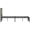 vidaXL Metal Bed Frame without Mattress Sonoma Oak 120x200 cm