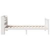 vidaXL Bed Frame without Mattress White 90x200 cm Solid Wood Pine