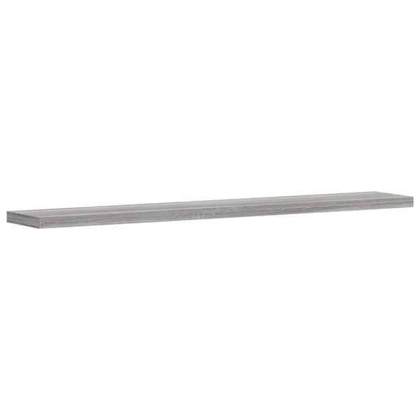 vidaXL Wall Shelves 4 pcs Grey Sonoma 60x10x1.5 cm Engineered Wood