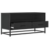 vidaXL TV Cabinet Black 80x34.5x40 cm Engineered Wood and Metal