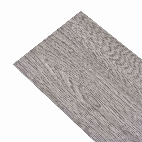 vidaXL Flooring Planks 18 pcs Dark Grey 2.51 m&sup2; PVC