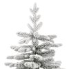 vidaXL Artificial Hinged Christmas Tree with Flocked Snow 180 cm