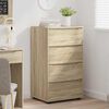 vidaXL Storage Cabinets 2 pcs Sonoma Oak 60 x 48 x 105 cm