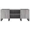 vidaXL Record Cabinet Grey Sonoma 121x38x48 cm Engineered Wood