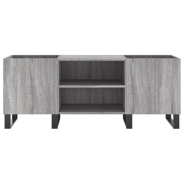 vidaXL Record Cabinet Grey Sonoma 121x38x48 cm Engineered Wood
