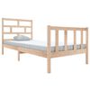 vidaXL Bed Frame | Natural wood | Solid pine wood | Single | Bed Frame