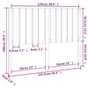 vidaXL Bed Headboard 125.5x4x100 cm Solid Wood Pine