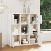 vidaXL Bookshelf Concrete 88.5x27.5x88 cm Engineered Wood