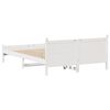vidaXL Bed Frame without Mattress White 140x190 cm Solid Wood Pine