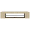 vidaXL TV Cabinet with LED Lights Sonoma Oak 135x39x30 cm