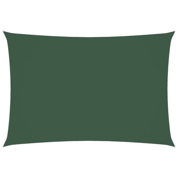 vidaXL Sunshade Sail Oxford Fabric Rectangular 3x5 m Dark Green