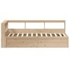 vidaXL Bookcase Bed without Mattress 90x190cm Solid Wood Pine