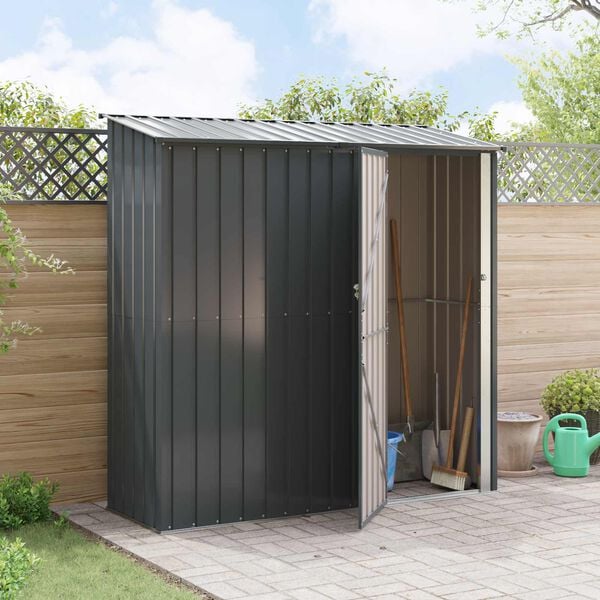 vidaXL Garden Sheds Anthracite 203.5 x 73 x 200 cm Metal