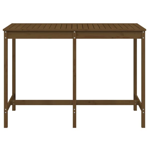 vidaXL Garden Table Honey Brown 159.5x82.5x110 cm Solid Wood Pine