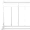 vidaXL Bed Frame without Mattress White Metal 100x200 cm