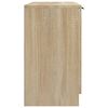 vidaXL Bathroom Cabinet Sonoma Oak 64.5x33.5x59 cm Engineered Wood