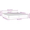 vidaXL Bed Frame without Mattress Light Grey 180x200cm Super King Velvet