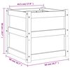 vidaXL Garden Planter 50x50x50 cm Impregnated Wood Pine