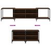 vidaXL TV Cabinet Brown Oak 203x37x50 cm Engineered Wood