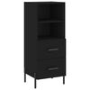 vidaXL Sideboard Black 34.5x34x90 cm Engineered Wood