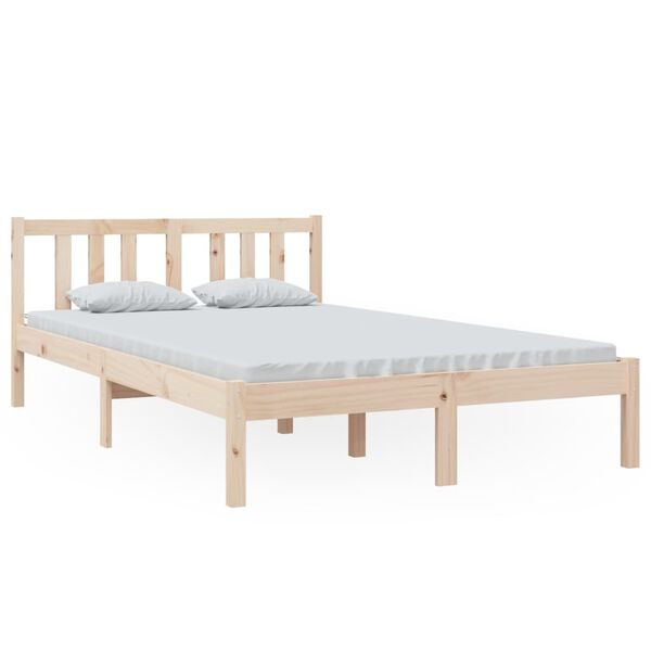 vidaXL Bed Frame without Mattress Solid Wood 120x200 cm
