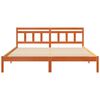 vidaXL Bed Frame Brown 200 x 200 cm Solid Pine Wood