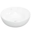 vidaXL Wash Basin White 44x17 cm Ceramic Round