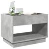 vidaXL Coffee Table with Infinity LED Concrete Grey 70x50x50 cm