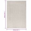 vidaXL Shaggy Rug High Pile Cream 140x200 cm