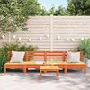 vidaXL Garden Sofas Armless 4 pcs Wax Brown Solid Wood Pine