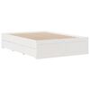 vidaXL Bed Frame without Mattress with Drawers White 160x200 cm Solid Wood Pine