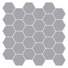 vidaXL Hexagon Tile 50 pcs Grey 30 x 30 cm Polyurethane and PET
