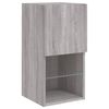 vidaXL TV Cabinets with LED Lights 2 pcs Grey Sonoma 30.5x30x60 cm