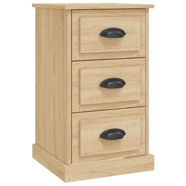 vidaXL Bedside Cabinet Sonoma Oak 39x39x67 cm Engineered Wood
