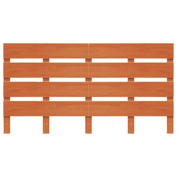 vidaXL Headboard Wax Brown 150 cm Solid Wood Pine