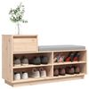 vidaXL Shoe Cabinet 110x34x61 cm Solid Wood Pine