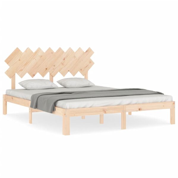 vidaXL Bed Frame without Mattress 160x200 cm Solid Wood Pine